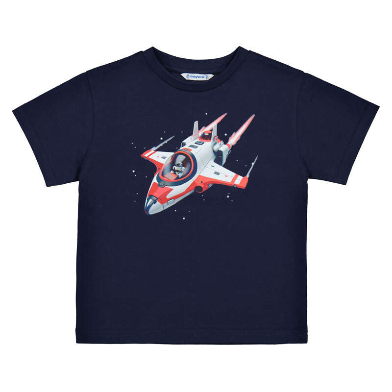 Mayoral boys' navy cotton t-shirt