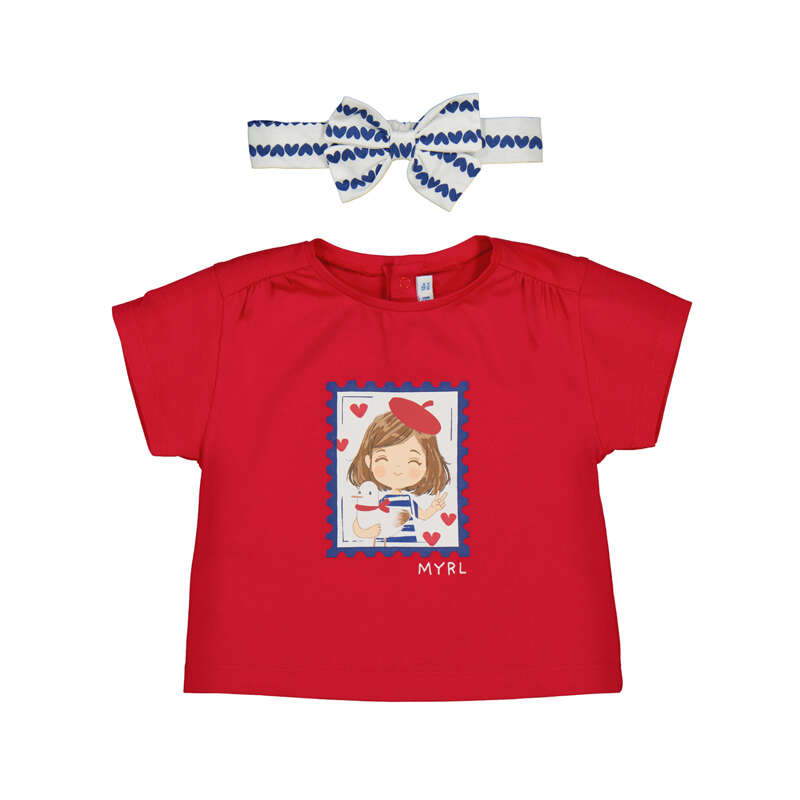 Mayoral Girls T-Shirt 1081 Red
