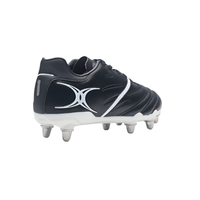 Gilbert Sidestep X20 men's black and white rugby boots