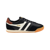 Gola Mens Trainer Europa Leather Black/Off White/Rust