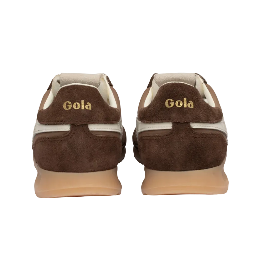 Gola Womens Trainer Firefly Otter/Dark Brown/Off White