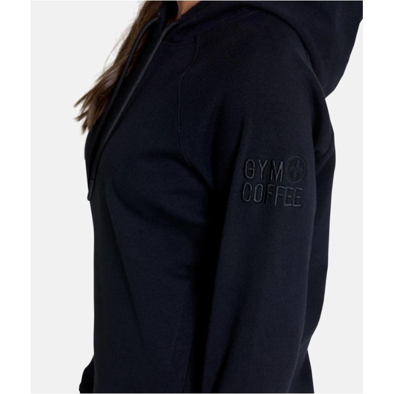 Gym+Coffee Womens Essential Pullover Hoodie Black