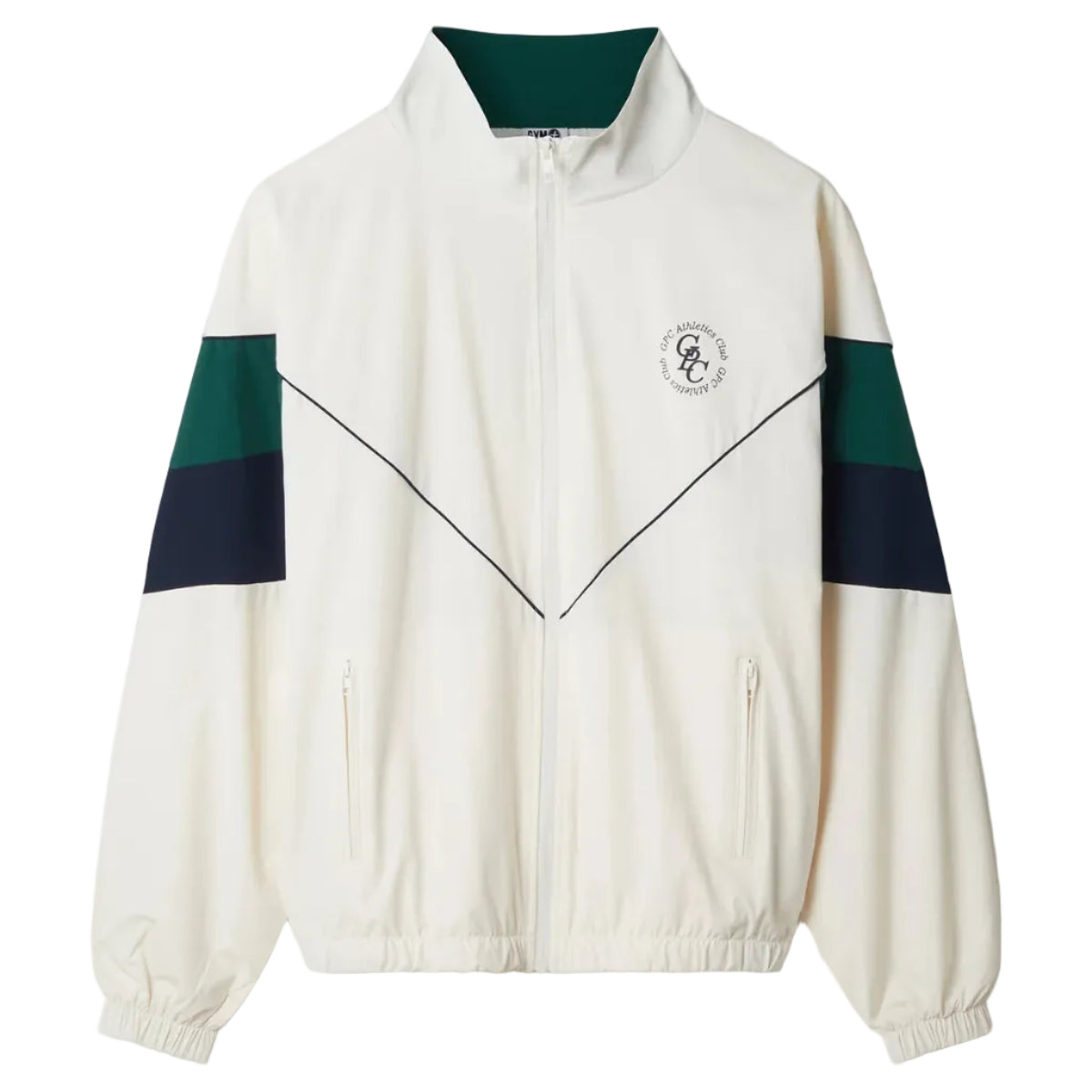 Gym+Coffee Womens Jacket Star Windbreaker Ecru