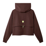 Gym+Coffee women's Cinch windbreaker jacket in mocha bean