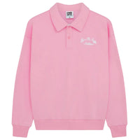 Gym+Coffee women's pink blossom Urban collared sweatshirt