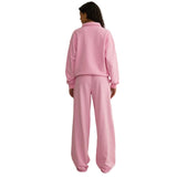 Gym+Coffee women's pink blossom Urban collared sweatshirt