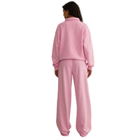 Gym+Coffee women's pink blossom Urban collared sweatshirt
