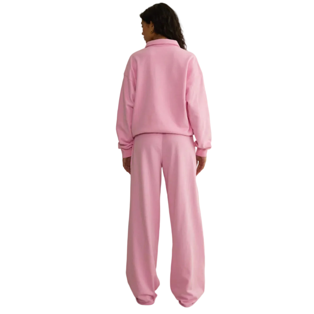 Gym+Coffee women's pink blossom Urban collared sweatshirt