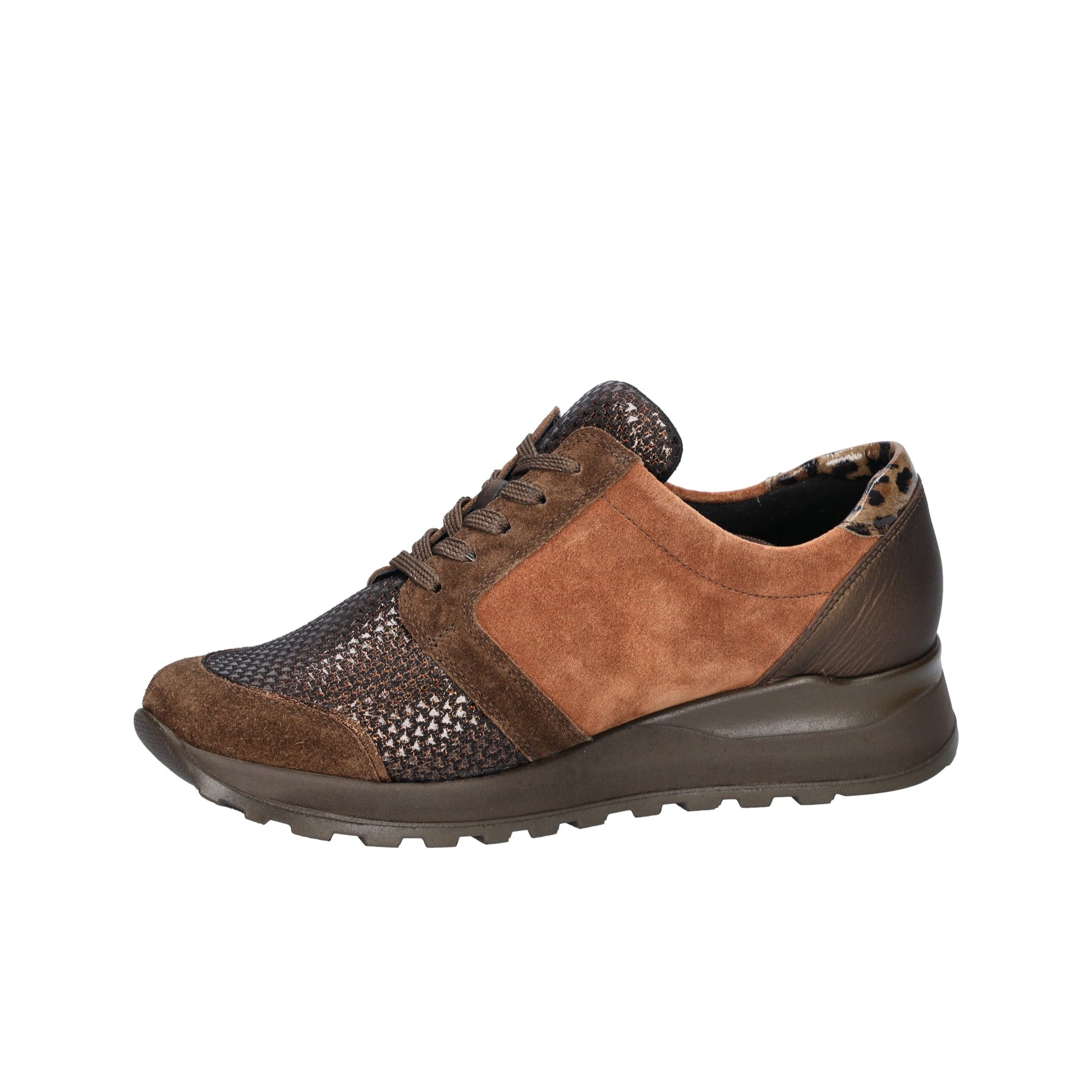 Waldlaufer Womens Trainer H64007 Wood Rost Khaki