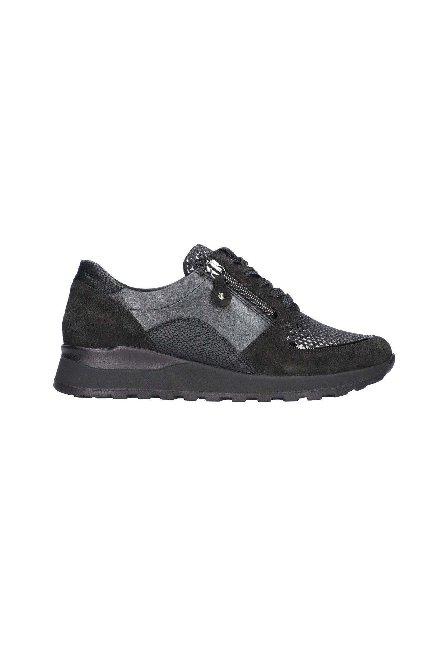 Waldlaufer Womens Trainer H64007 Schwarz