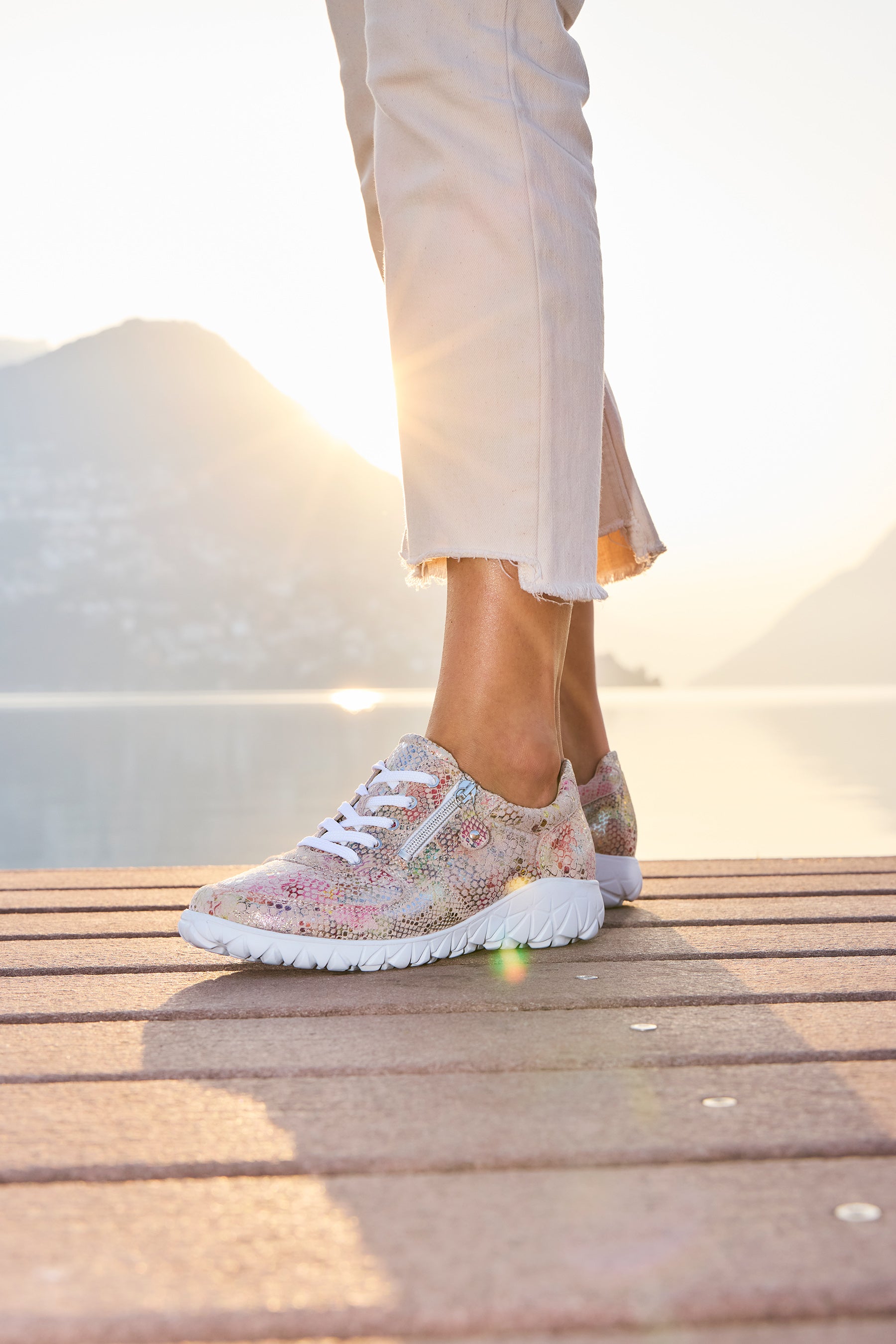 Waldlaufer Womens Trainer H89001 Rosa