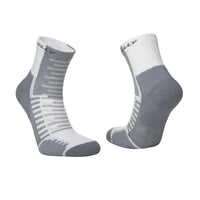Hilly Active white and grey anklet sports socks