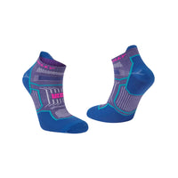 Hilly Unisex Socks Twin Skin Socklet Med Grape/Blue