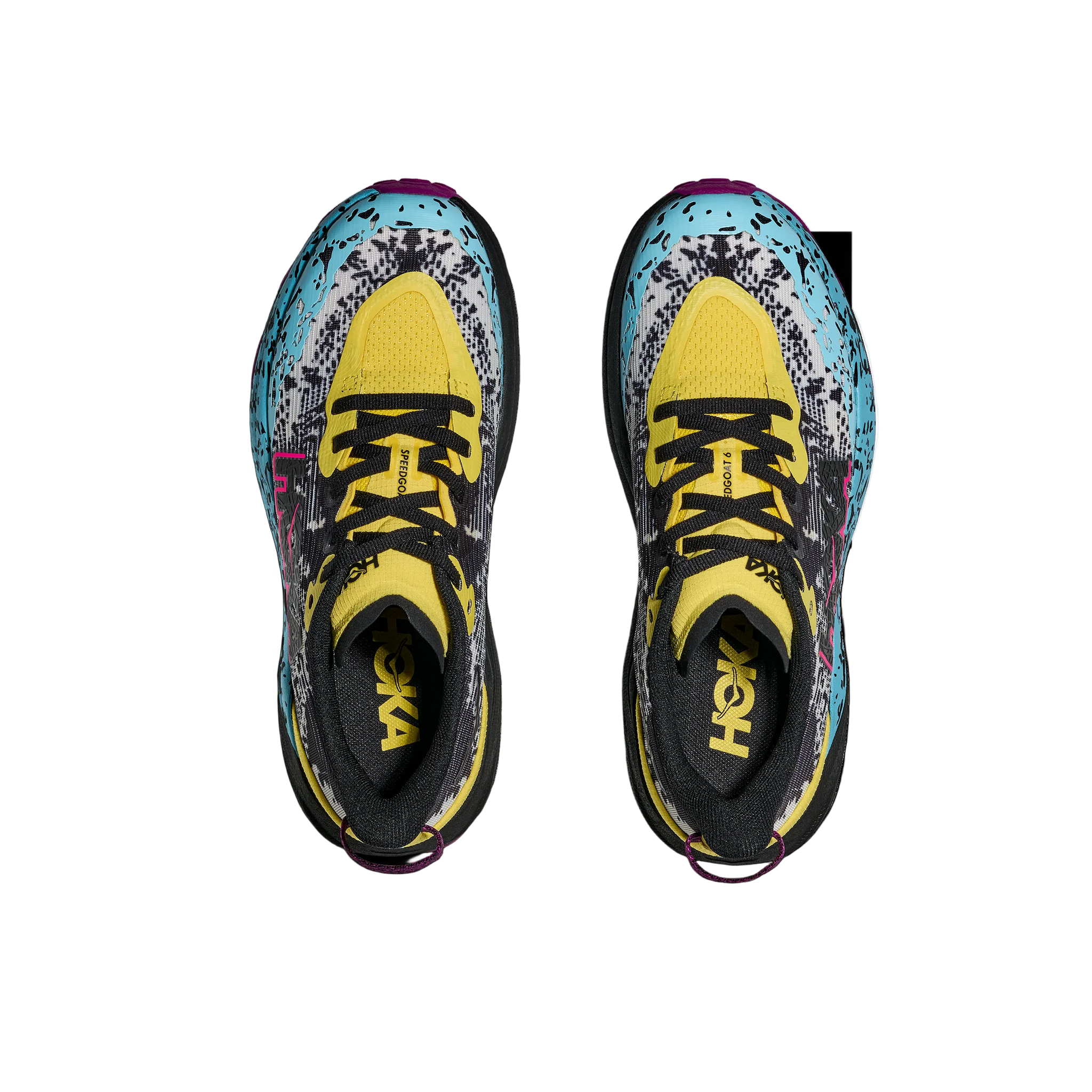 Hoka boys' black lace-up trainer