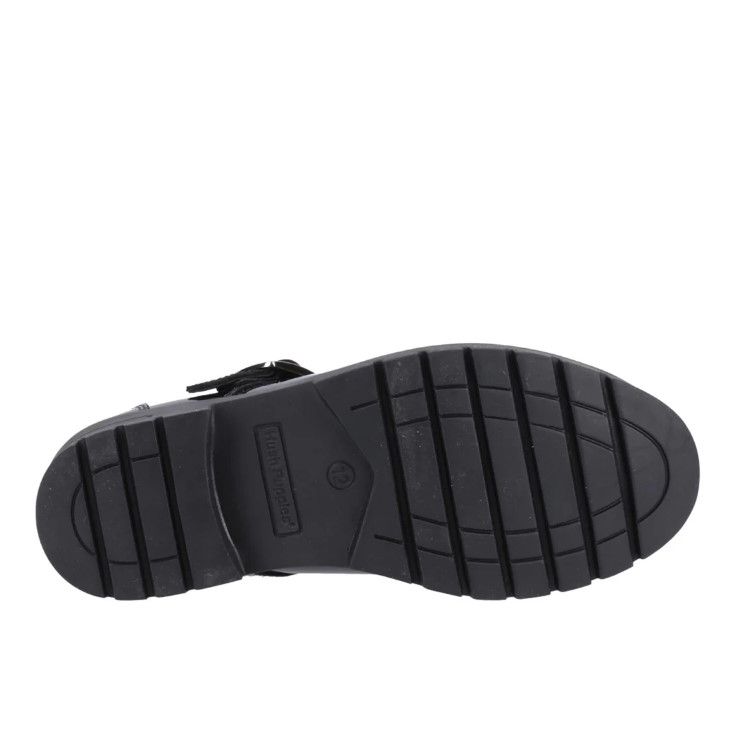 Hush Puppies Girls Senior School Shoe Fiona Patent Black
