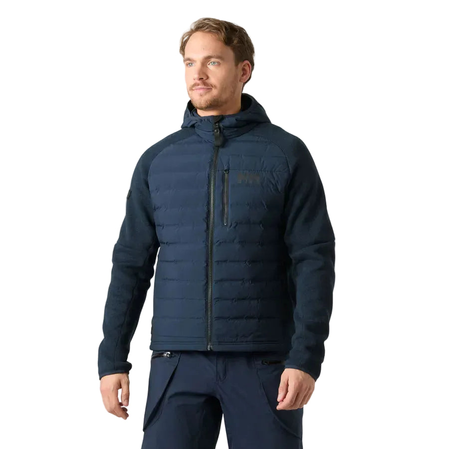 Helly Hansen Skagen men's navy hybrid knit insulated jacket