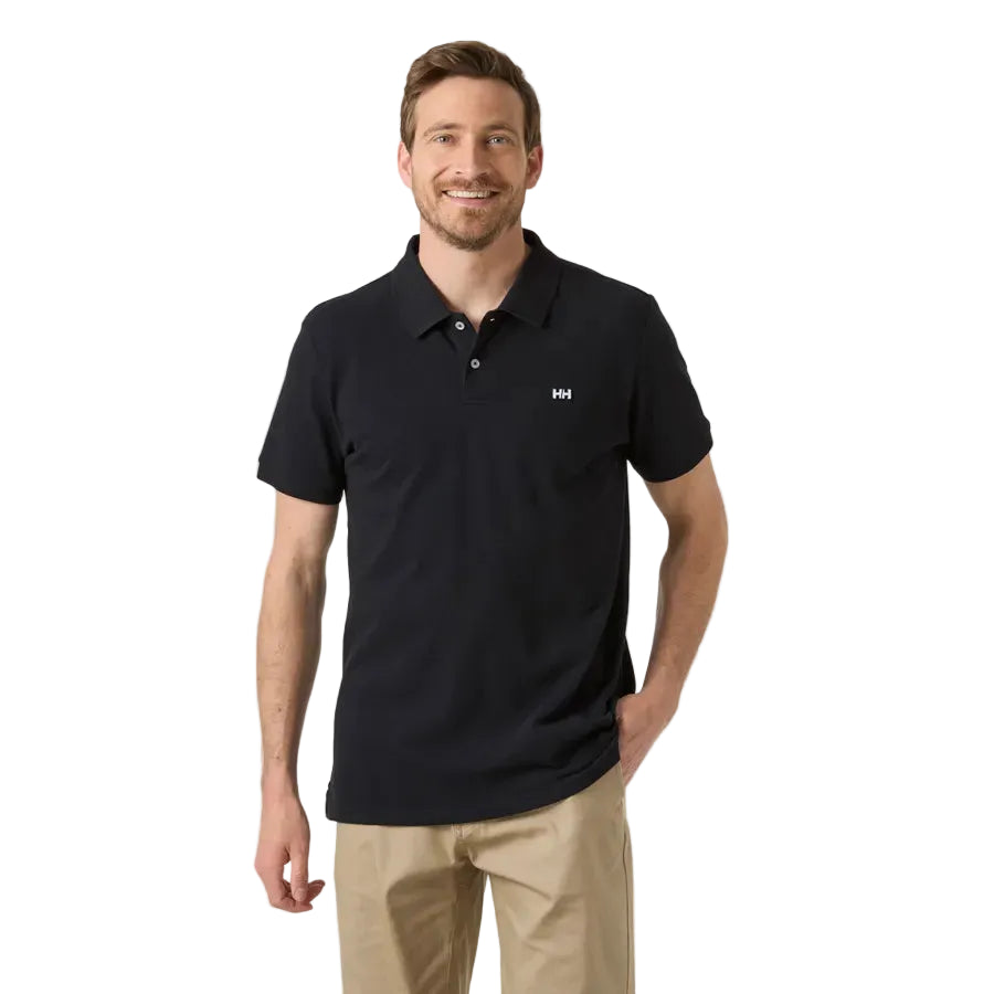 Helly Hansen Hudson men's black polo shirt