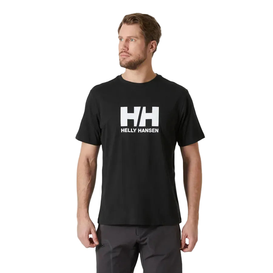 Helly Hansen men's black logo t-shirt