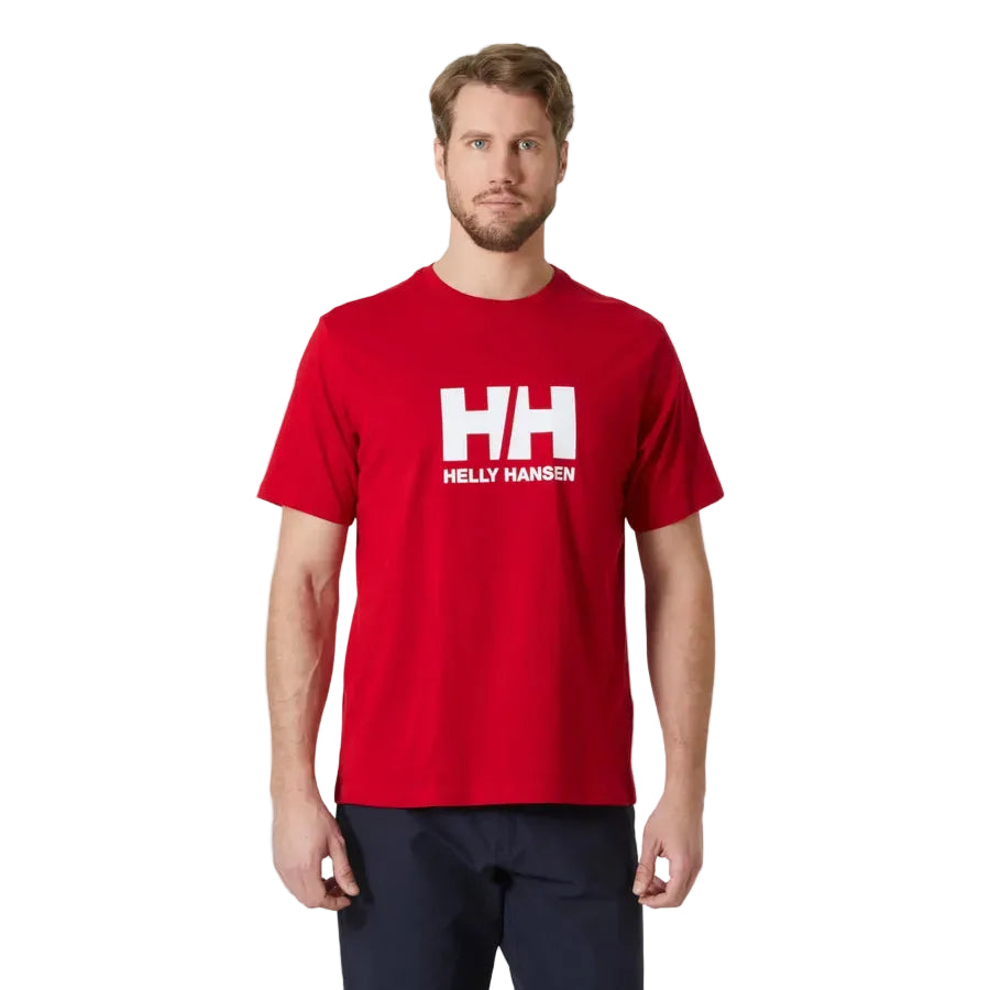 Helly Hansen men's red logo t-shirt