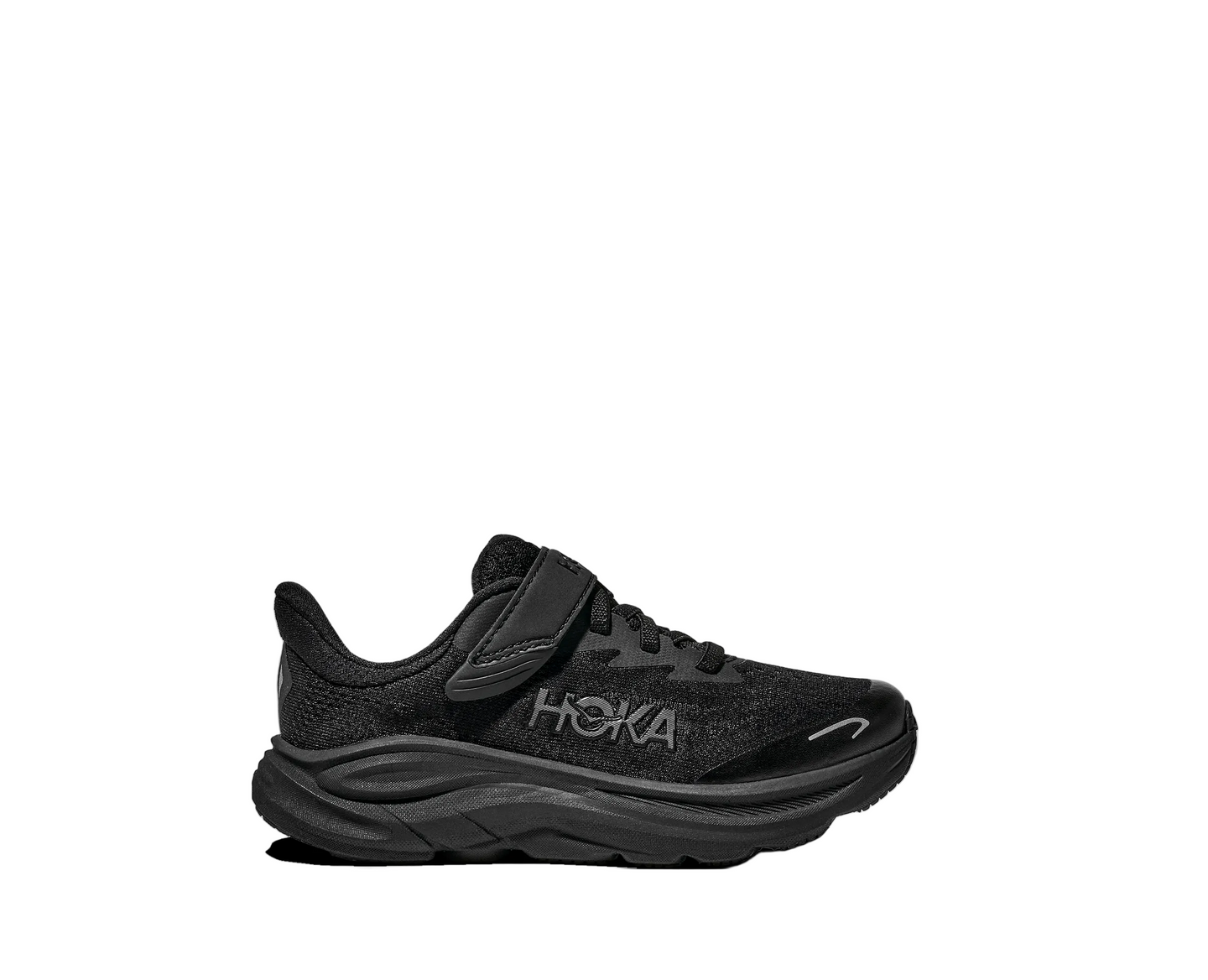 Hoka Kids Unisex Trainer Clifton 10 Black/Black