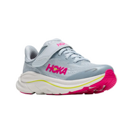 Hoka Kids Girls Clifton 10 Overcast/Neon Dragonfruit