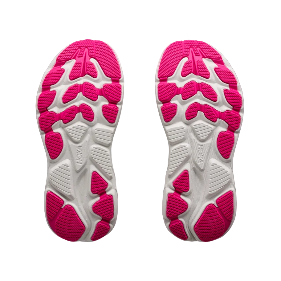 Hoka Kids Girls Clifton 10 Overcast/Neon Dragonfruit