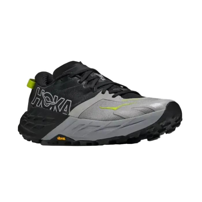 Hoka Speedgoat 7 men's black and stellar grey trail running trainer