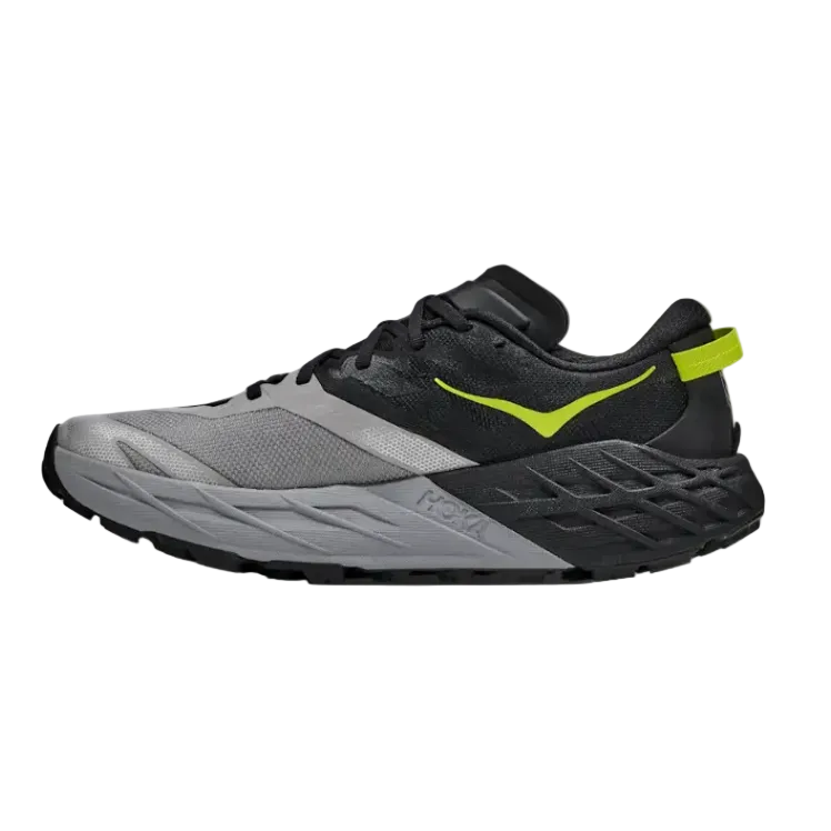Hoka Speedgoat 7 men's black and stellar grey trail running trainer