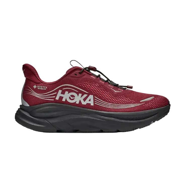 Hoka Mens Trainer Clifton 11 GTX Varsity Burgundy/Carbon Black