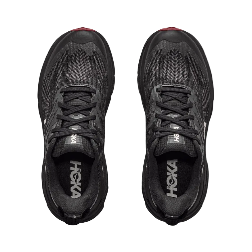 Hoka Womens Trainer Challenger 8 GTX Black/Varsity Burgundy
