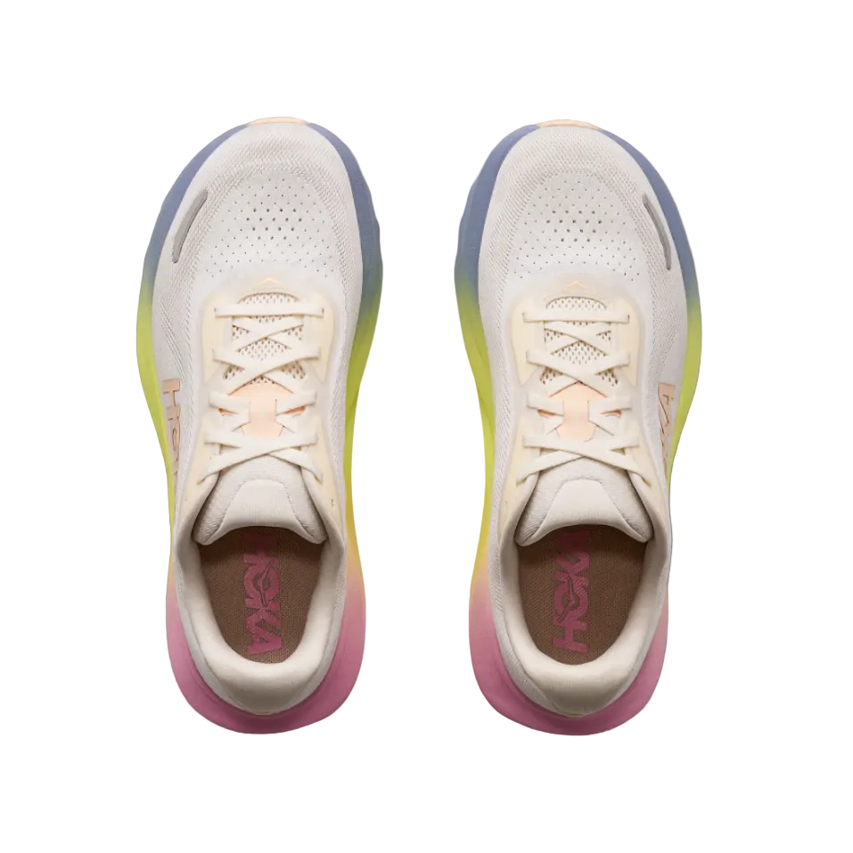 Hoka Womens Trainer Rincon 5 Alabaster/Tangerine Glow