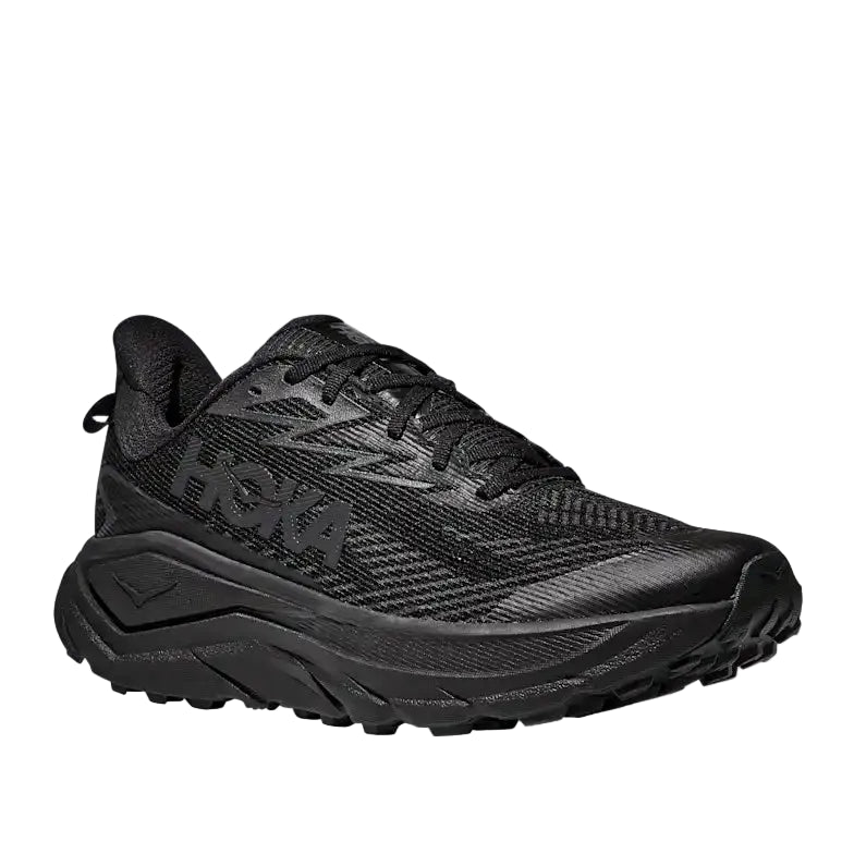 Hoka men's Challenger 8 GTX black waterproof road-to-trail running trainer
