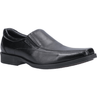 Hush Puppies Mens Shoe Brody Slip On Black Leather - Donaghys