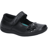 Hush Puppies Jessica Senior girls' black leather school shoe