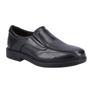 Hush Puppies Toby Senior boys' black school shoe
