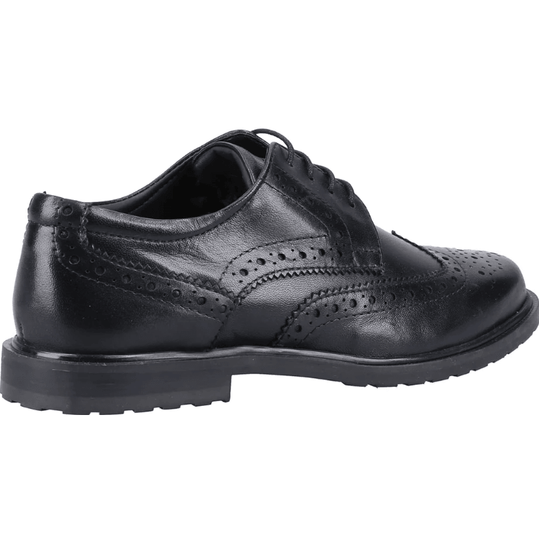 Hush Puppies Womens Verity Brogue Black/Black - Donaghys