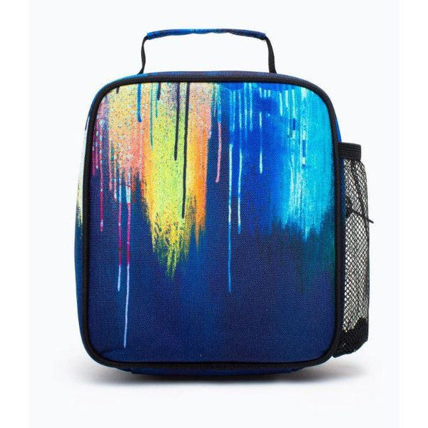 Hype Lunch Bag Navy Watercolour Drips Blue - Donaghys