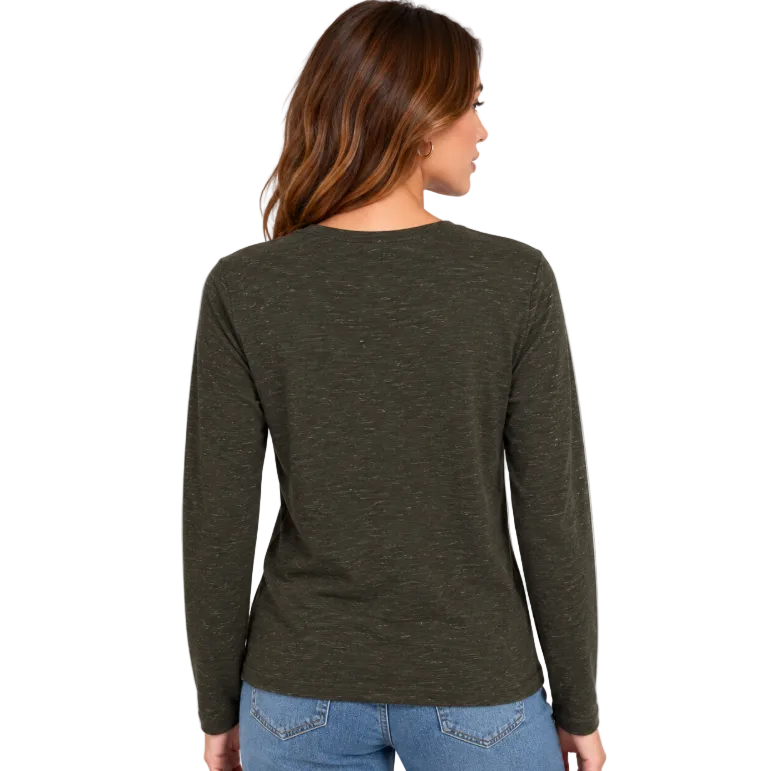 ICHI women's Hrebel Long Sleeve Top Rosin