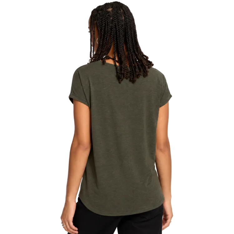 ICHI Hrebel Short Sleeve Top Forest Night