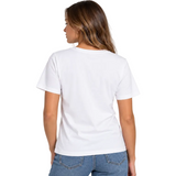 ICHI Kamille Short Sleeve Top Cloud Dancer/Black