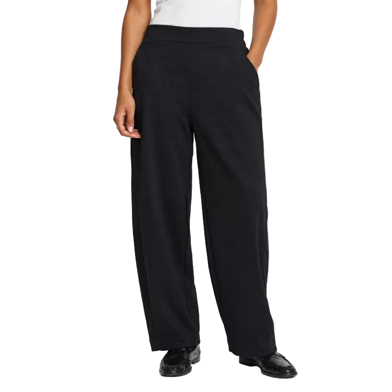 ICHI Kate Sparkelly Barrel Trousers Black