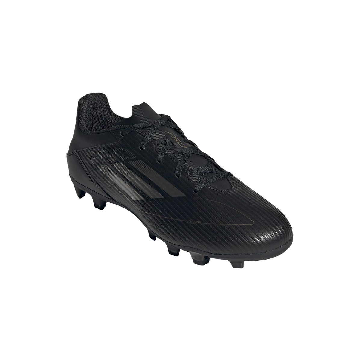 Adidas Kids Football Boot F50 Club FxG Black Iron Metallic Gold Metall Donaghys