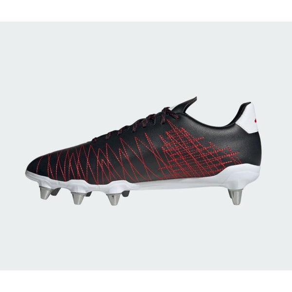 Black and outlet red rugby boots