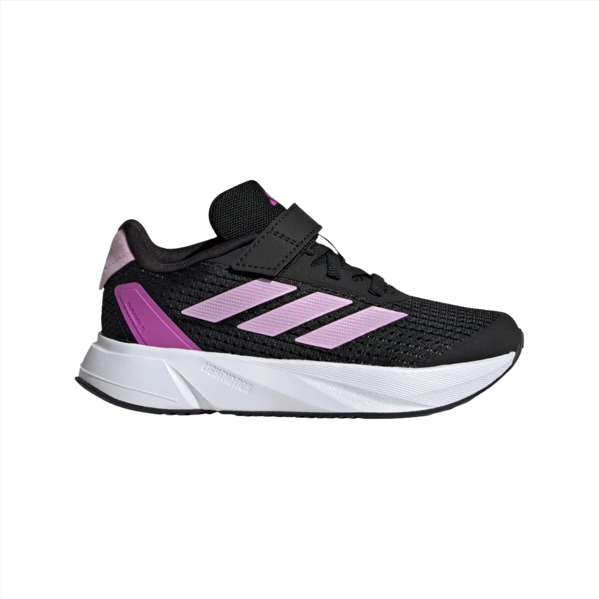 Adidas Girls Trainers Duramo SL EL Black Lilac Purple Donaghys