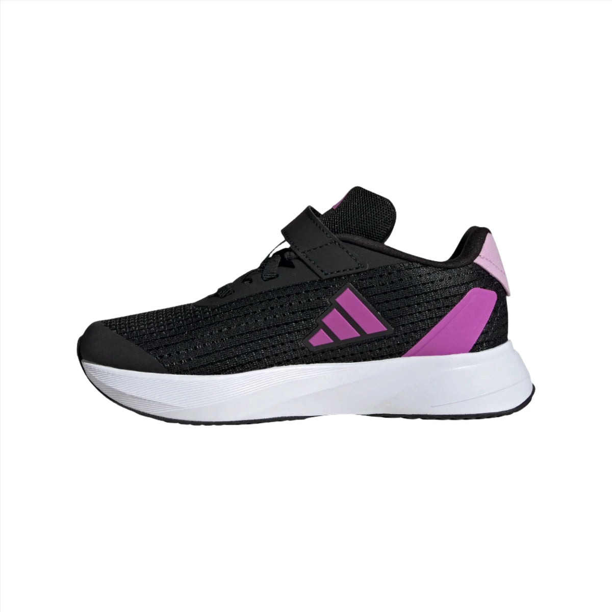 Adidas Girls Duramo SL EL Trainers Black Lilac Purple Donaghys