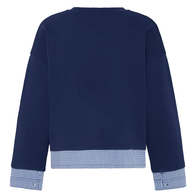 Ichi Womens Jumper Pinda Mix Maritime Blue