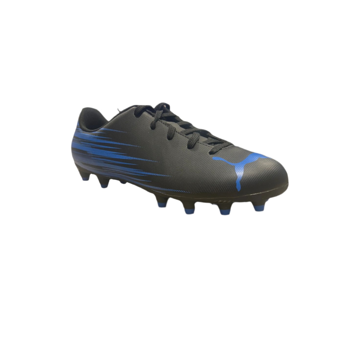 Puma Junior Football Boots Attacanto II FG/AG Puma Black/Ultra Blue
