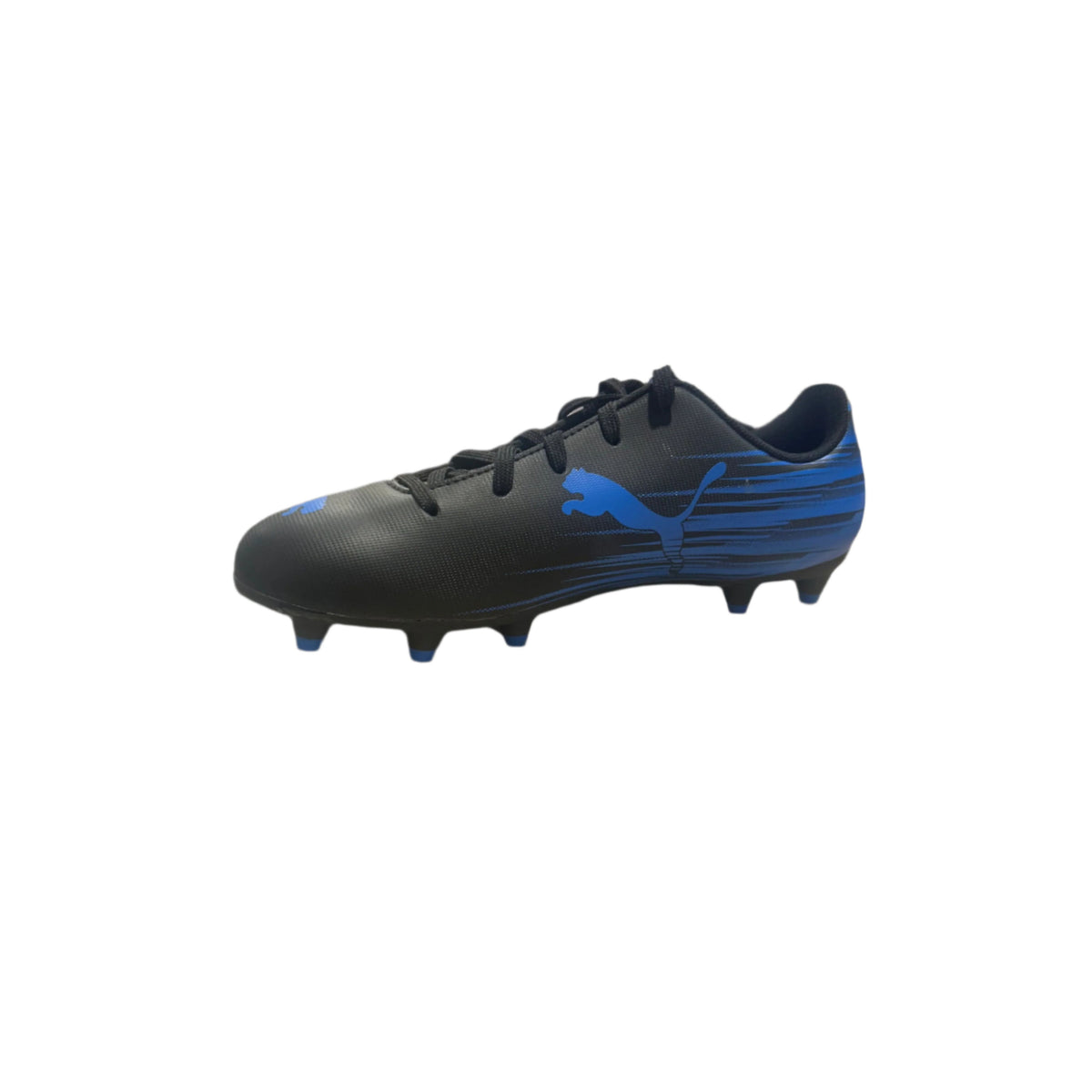Puma Junior Football Boots Attacanto II FG/AG Puma Black/Ultra Blue
