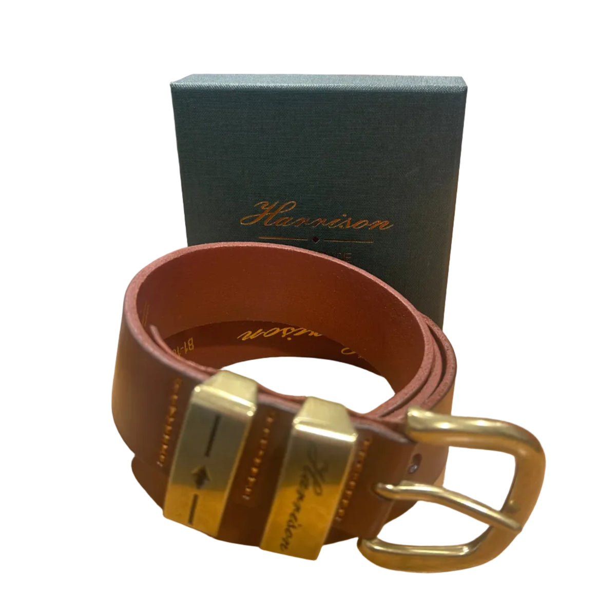 Harrison Mens Leather Belt B1 101 Tan
