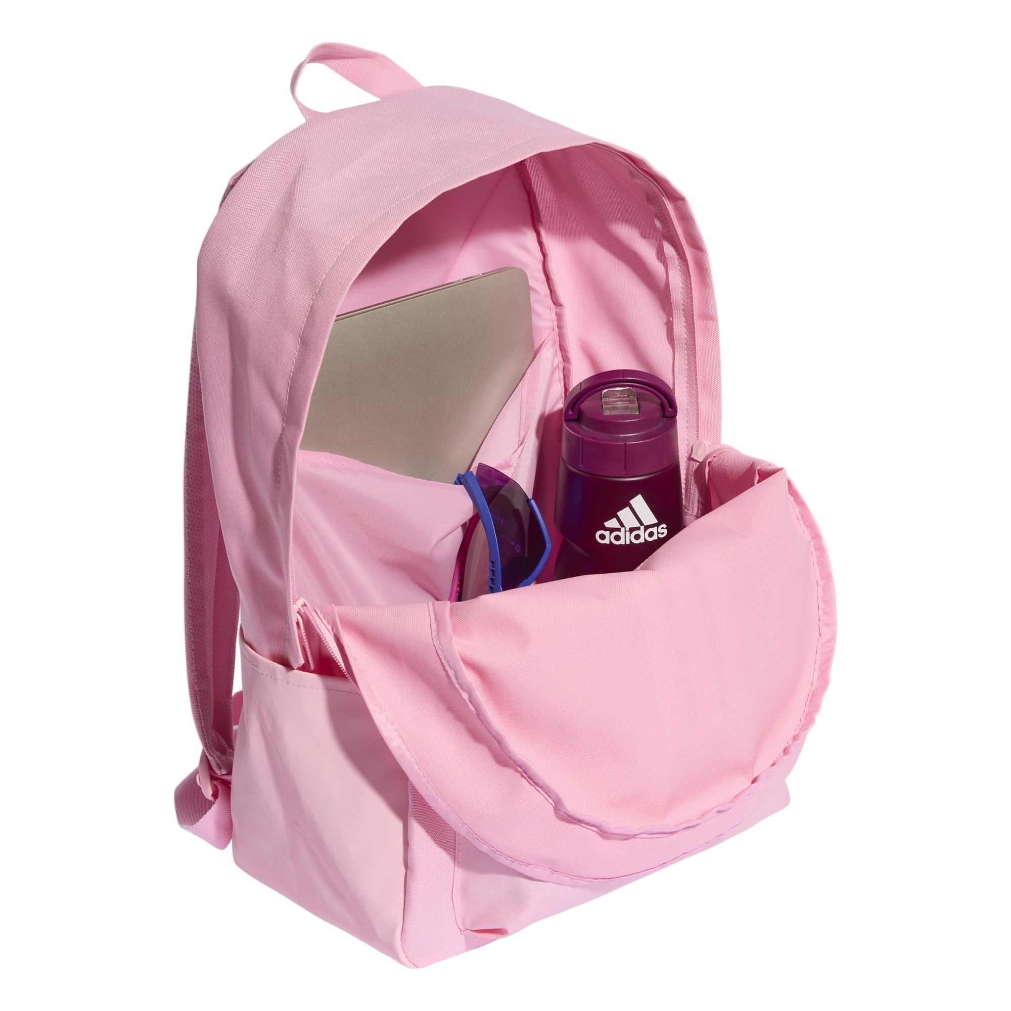 Adidas Adults Backpack Classic Three Stripes True Pink/White